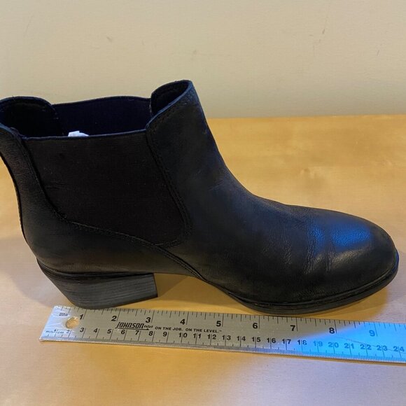 Timberland Womens Black Leather Chelsea Boots With Block Heel size 7.5 - Picture 15 of 15